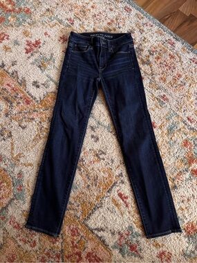 American Eagle Outfitters Midnight Indigo Skinny Jeans